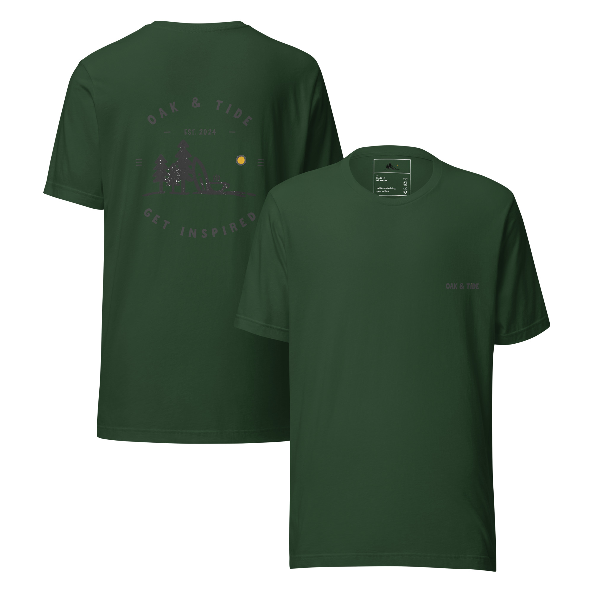 Get Inspired Tee – Back Crest - Forest